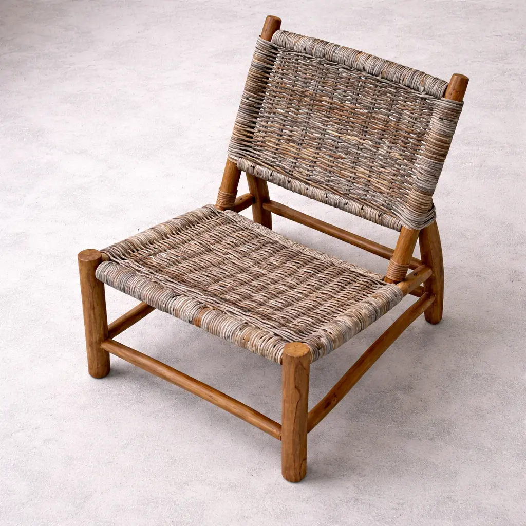 TEAK BRANCH AND SYNTHETIC RATTAN Chair Indonesia Accent London Chair export furniture