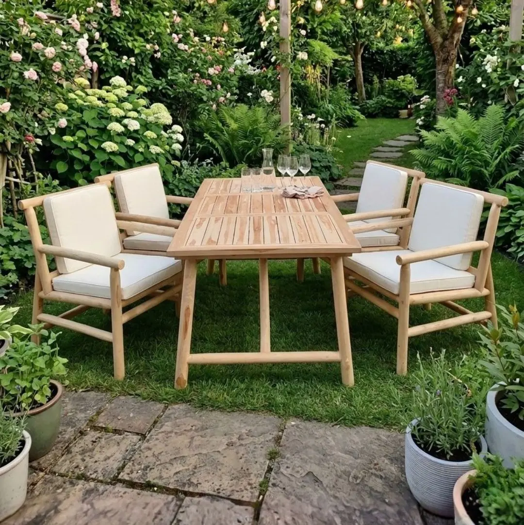 teak branch Set Indonesia Asta Dining Set export furniture