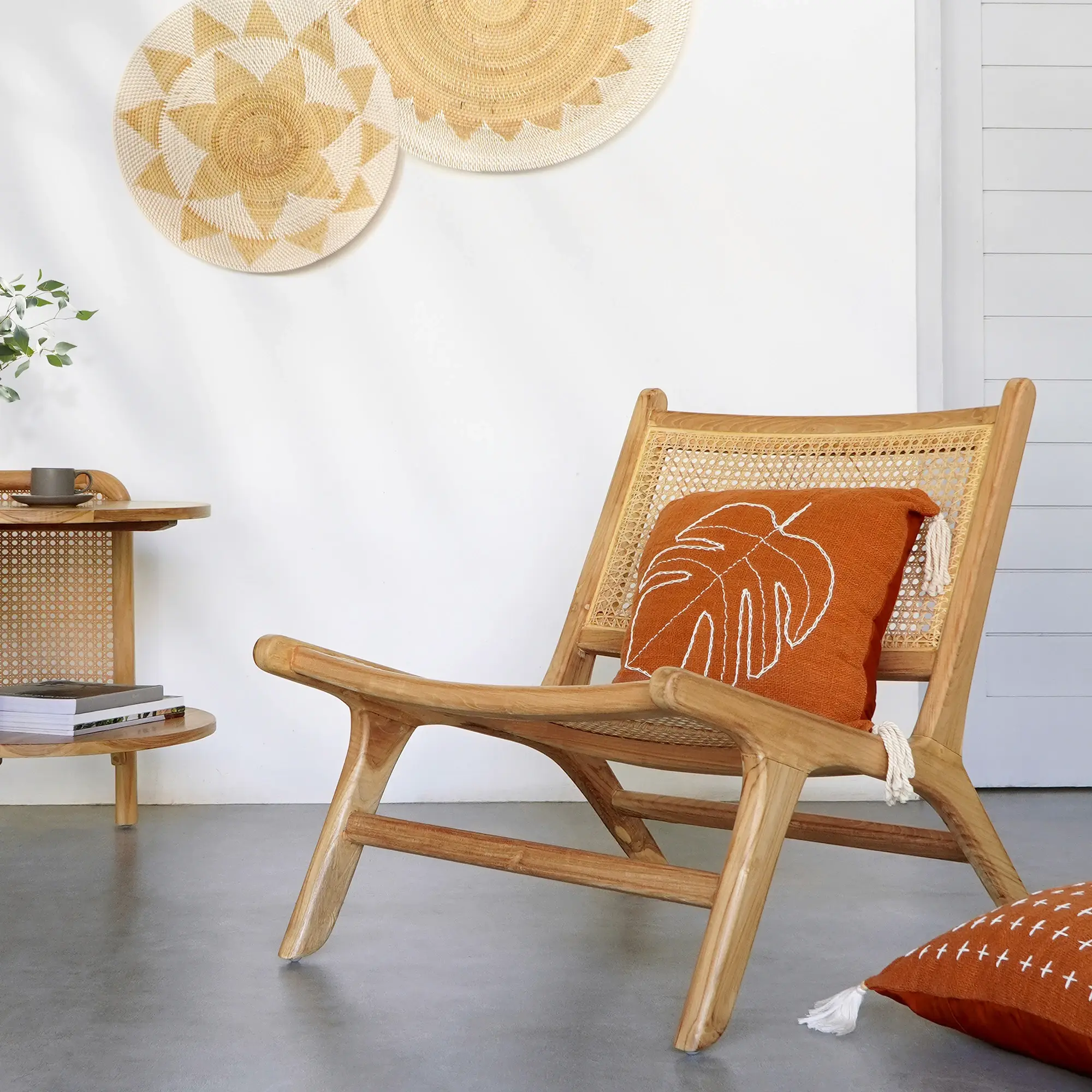 TEAK WOOD AND SYNTHETIC RATTAN Chair Indonesia Paris Catania Rattan export furniture