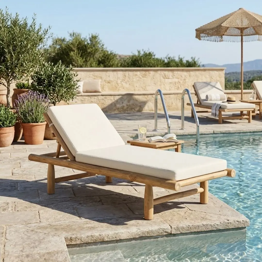 teak branch Miscellaneous Indonesia Gustavia Sunlounger export furniture