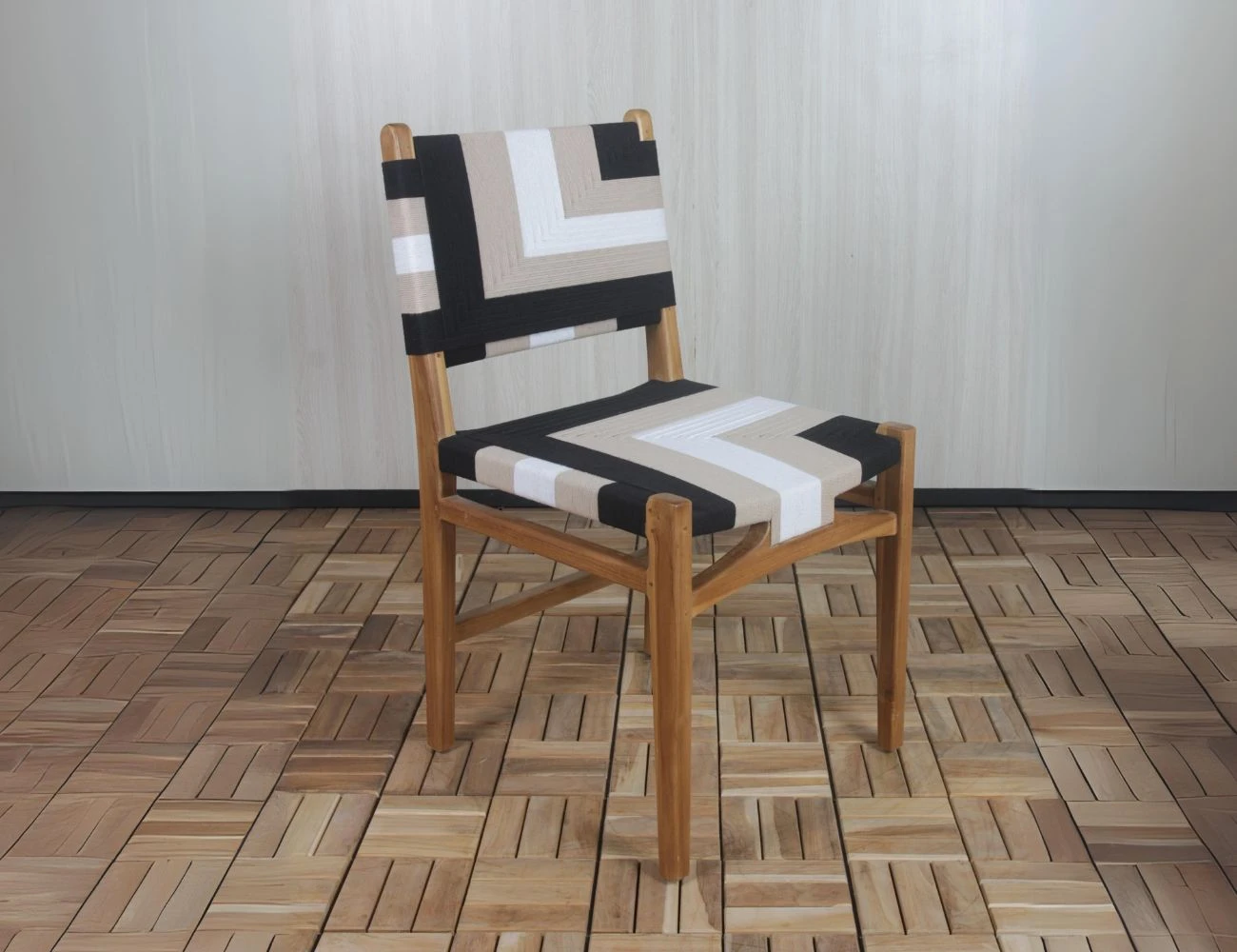 TEAKWOOD COTTON ROPE Chair Indonesia Nuansa Dining Chair export furniture
