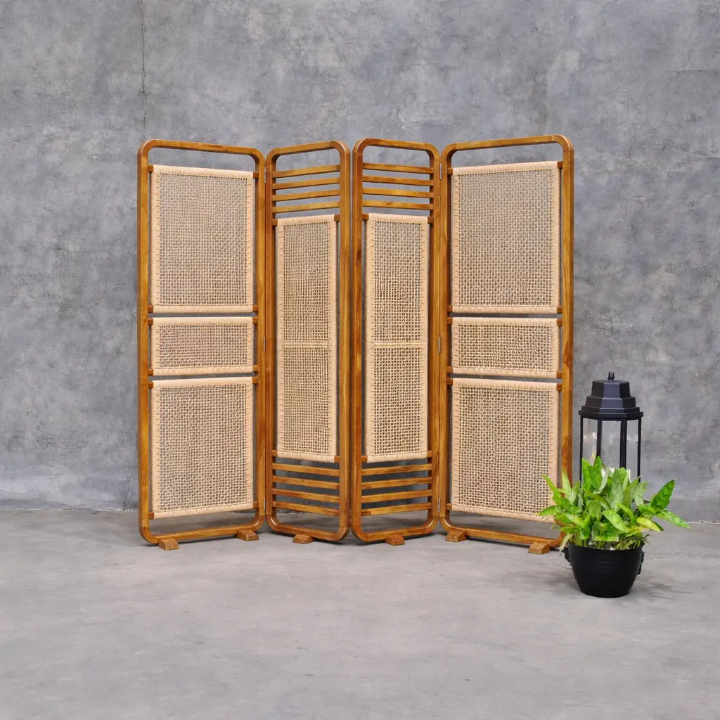 Teak wood & Rattan Miscellaneous Indonesia Nauru Divider Bench export furniture